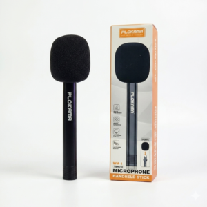 Plokama WM1 Professional Interview Microphone Handle With Windproof Cover (Microphone Not Included)