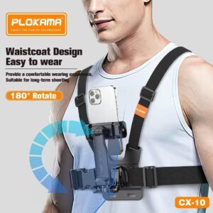 Original PLOKAMA CX10 Chest Mount For Mobile Phone And Action Camera