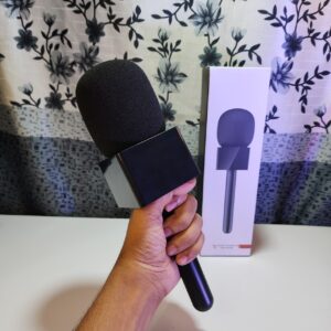 Interview Wireless Lavalier Microphone Handheld Adapter With Square Logo Box (Microphone Not Included)