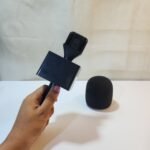 Interview Wireless Lavalier Microphone Handheld Adapter With Square Logo Box (Microphone Not Included) - Image 3