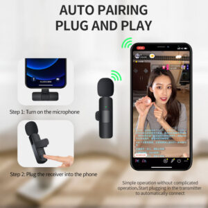 Professional Interview Kit Combo – Microphone Holder  + K8 Wireless Microphone