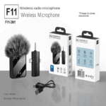 F11-2 Professional Dual Wireless Lavalier Microphone – 3-in-1 Compatible for iPhone, Android & Camera - Image 3