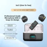 SX21 Premium Wireless Microphone with Magnetic Attachment – Conference, Vlog & Interview Recording Mic - Image 2