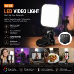 M88 LED Video Light – Reachargeable Portable Fill Light for Mobile, Laptop, Photography & Content Creation - Image 2