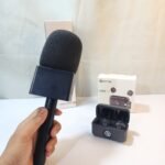 Reporter Pro Combo – Logo Box Microphone Holder with Hollyland Lark M2 Inspired Wireless Microphone - Image 3