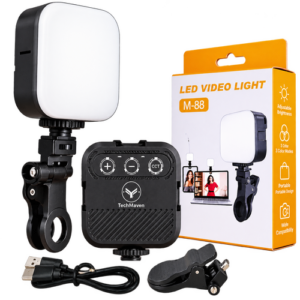 M88 LED Video Light – Reachargeable Portable Fill Light for Mobile, Laptop, Photography & Content Creation