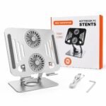 Laptop Stand No. 286 V4.0 | Aluminum Adjustable Cooling Stand with Dual Silent Fans & Adjustment Wrench