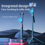 Q185 AI Auto Face Tracking Selfie Stick Quadripod with Wireless Remote – 5.8ft Extendable Smart Gimbal Stabilizer - Image 2