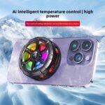 K21 AI Semiconductor Magnetic Mobile Cooler – 15W Fast Freeze Radiator | Gaming Phone Cooling Fan for Android & iPhone - Image 3