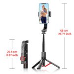 C08 3-in-1 Wireless Selfie Stick Gimbal Stabilizer with Tripod & Anti-Shake Phone Holder