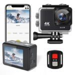 4K WiFi Sports Action Camera with 170° Wide-Angle Lens, Waterproof Case & Complete Accessories Kit - Image 2