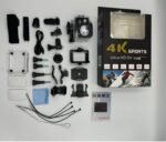 4K WiFi Sports Action Camera with 170° Wide-Angle Lens, Waterproof Case & Complete Accessories Kit - Image 3