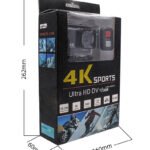 4K WiFi Sports Action Camera with 170° Wide-Angle Lens, Waterproof Case & Complete Accessories Kit