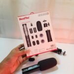 NeePho NP-63 4-in-1 Wireless Boom & Lavalier Microphone | Type-C & Lightning | Digital Display | AI Noise Reduction | 11H Battery - Image 4