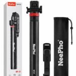NeePho NP-Z1 5.6ft Extendable Selfie Stick Tripod with Wireless Remote & Phone Holder – Foldable Vlog, Live Streaming & Content Creator Stand