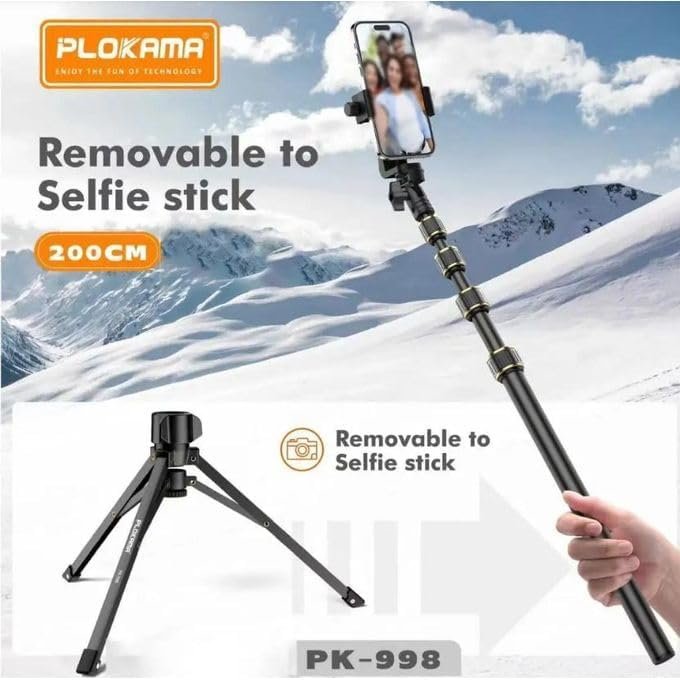 Plokama PK-998 Professional 7FT Multifunctional Tripod Stand - Image 4