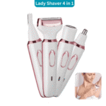 SN-8866 Professional Lady Shaver Beauty Kit 4-in-1 USB Rechargeable Electric Hair Remover for Face, Legs, Underarms & Bikini