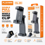 Plokama CL-20 Universal Phone Clip Mount for Tripod | 360° Adjustable Smartphone Holder - Image 2