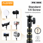 Plokama PK-998 6.5ft Professional Extendable Tripod Stand for Mobile & Camera with Remote & Carrying Bag - Image 2