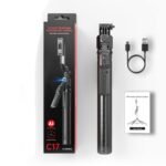 C17 AI Upgraded Auto Face Tracking Tripod | 360° Smart Rotation | 5.5ft Extendable Gimbal Quadripod for Content Creators