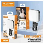 PLOKAMA U80 RGB LED Photography & Video Light – 3000K–9000K Adjustable Color Temperature, 2000mAh Rechargeable Fill Light with Mobile Phone Clip