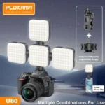 PLOKAMA U80 RGB LED Photography & Video Light – 3000K–9000K Adjustable Color Temperature, 2000mAh Rechargeable Fill Light with Mobile Phone Clip - Image 3