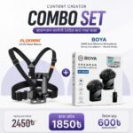 Ultimate Creator Combo: PLOKAMA CX10 Chest Mount + BOYA BY-MW8 Wireless Mic | Perfect for Vloggers & Outdoor Creators