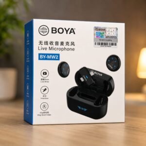 BOYA BY-MW2 Wireless Mic | Dual Lavalier System | HD Recording, Noise Cancellation, Reverb Mode | Android & iPhone Compatible
