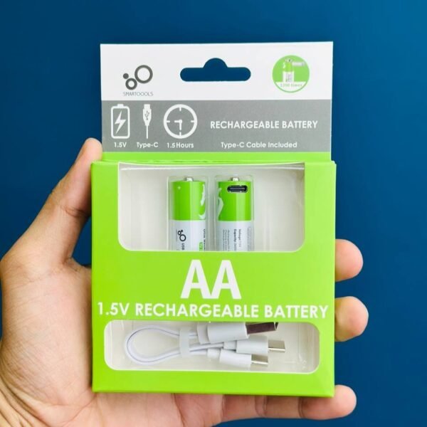 Smartoools Type-C Rechargeable Batteries AA 2 Pcs