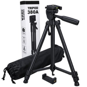K&F 380A 360° Rotatable Tripod Stand – Mobile Phone & Camera Stand