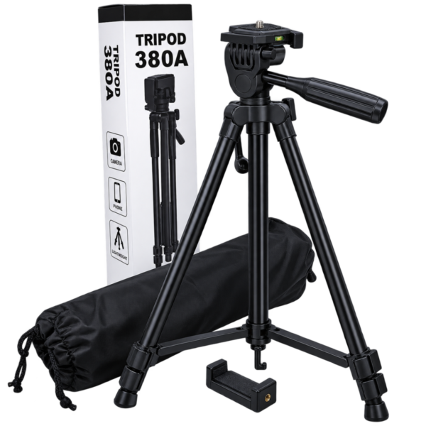 K&F 380A 360° Rotatable Tripod Stand – Mobile Phone & Camera Stand