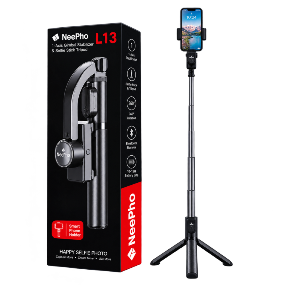 NeePho L13 3-in-1 Gimbal Stabilizer & Selfie Stick Tripod