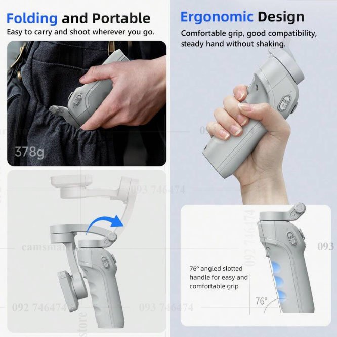 TOKQI M01 3-Axis Gimbal Stabilizer - Image 3