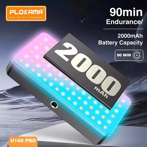 PLOKAMA U160 PRO RGB Portable LED Light for Photography, Videography & Content Creation - Image 7