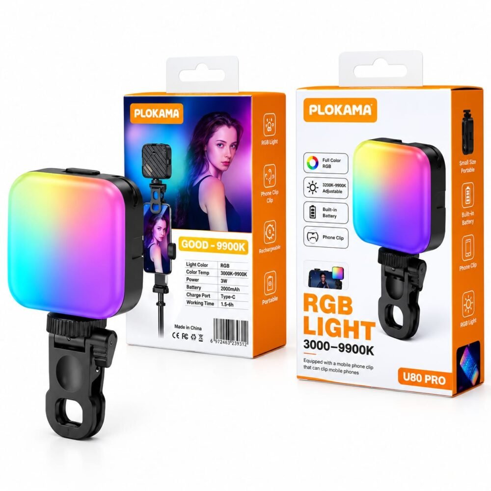 PLOKAMA U80 PRO RGB Photography & Video Light - Image 2