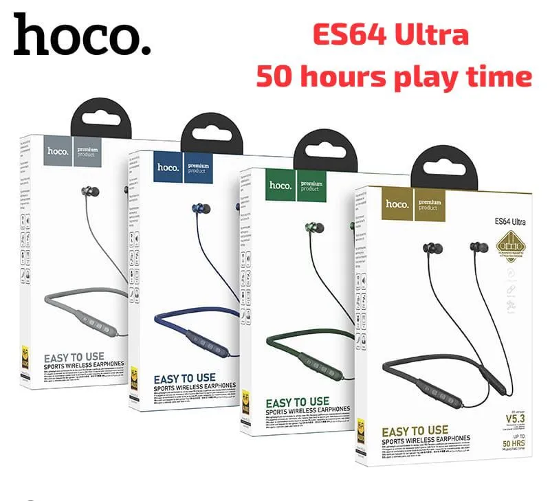 Hoco ES64 Ultra Sports Bluetooth Wireless Neckband - Image 5