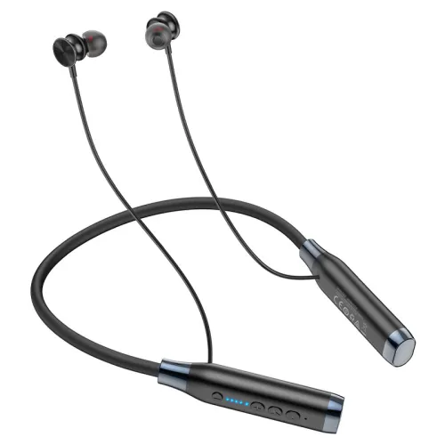 Hoco ES62 Plus Pretty Wireless Bluetooth Neckband – 150 Hours Long Battery Life, Bluetooth 5.3 & TF Card Support