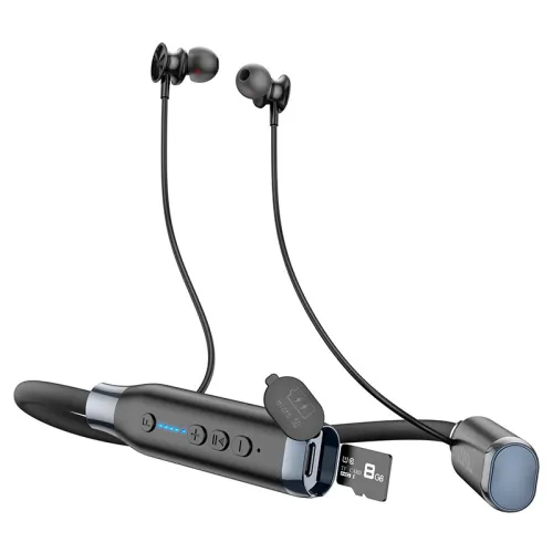Hoco ES62 Plus Pretty Wireless Bluetooth Neckband – 150 Hours Long Battery Life, Bluetooth 5.3 & TF Card Support - Image 3