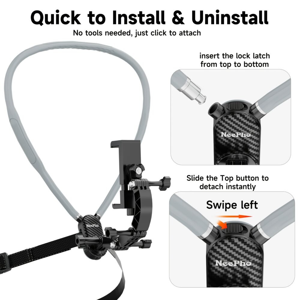 Neepho NP-G1 Neck Mount Holder for Smartphones & Cameras
