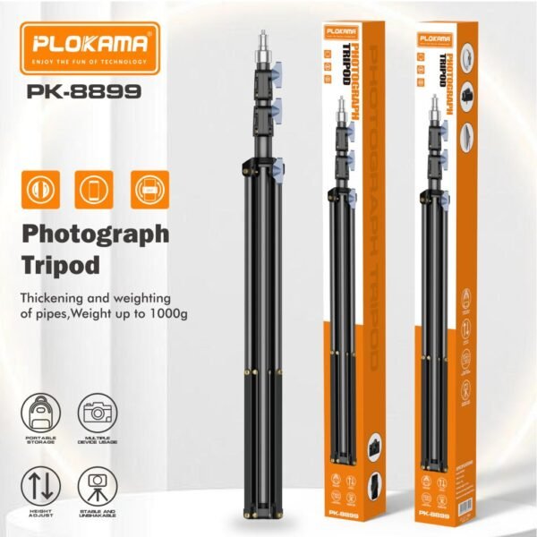 Plokama PK-8899 Camera Tripod Stand – Professional Photography Tripod